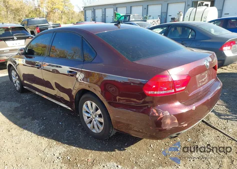 2014 Volkswagen Passat 2.5L Wolfsburg Edition from USA, damaged, VIN 1VWAP7A31EC021718